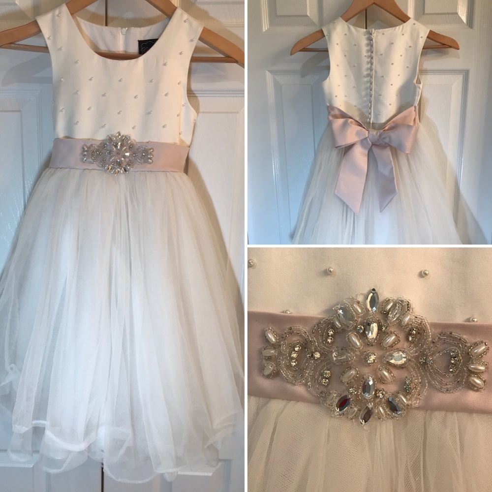 Chantilly Place Girls Formal Soft Tulle Dress